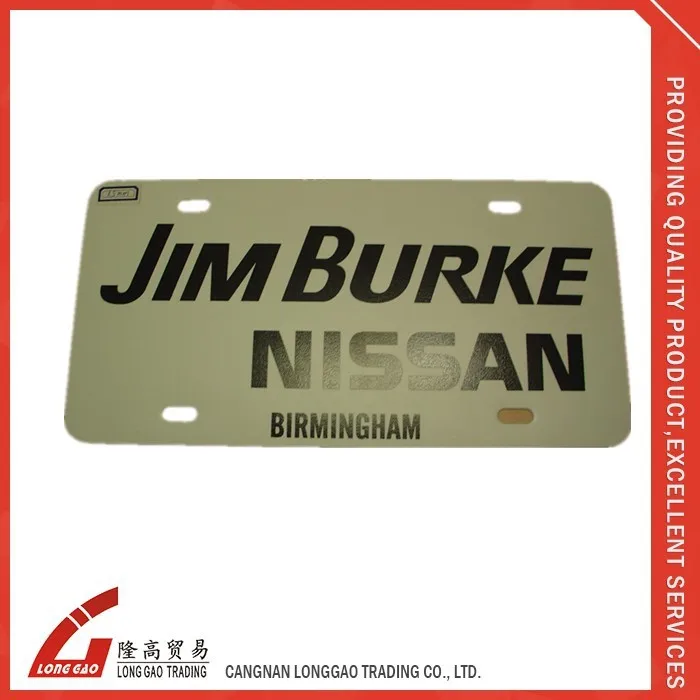 wholesale custom embossed car logo number license plate blank