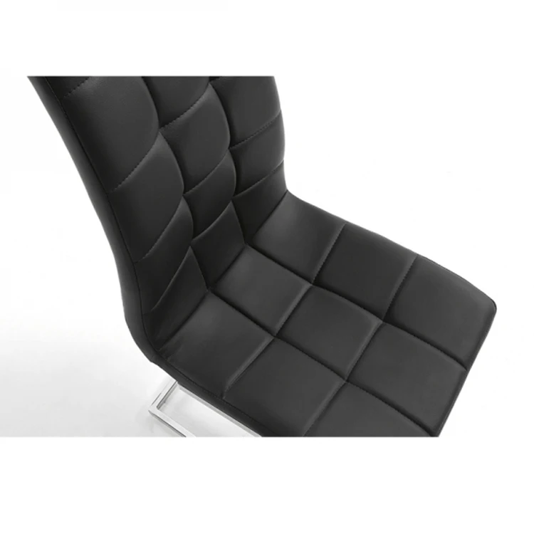 
Italian Black PU leather bow legs dining chaise 4/6/8 seater 