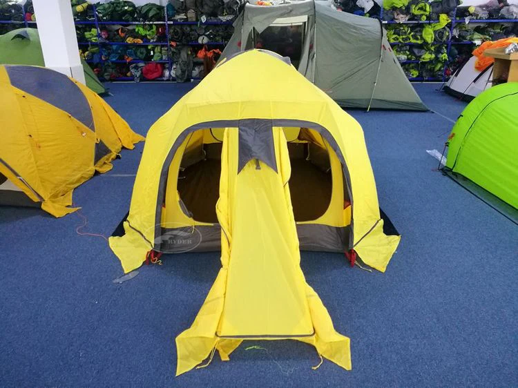 High Altitude Solution Windshed 3-4 Season Strong Double Layer Expedition Adventure Geodesic Mountain Tent with Snow Flap