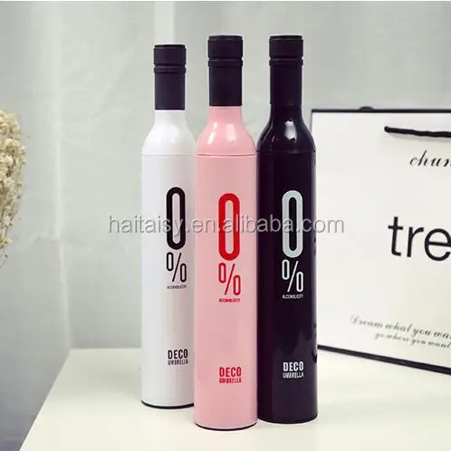Promotion Wine Bottle Shape Umbrella from chinaCompact Fashion Wine Bottle Folding Parasol Sun/Rain Protection Umbrella