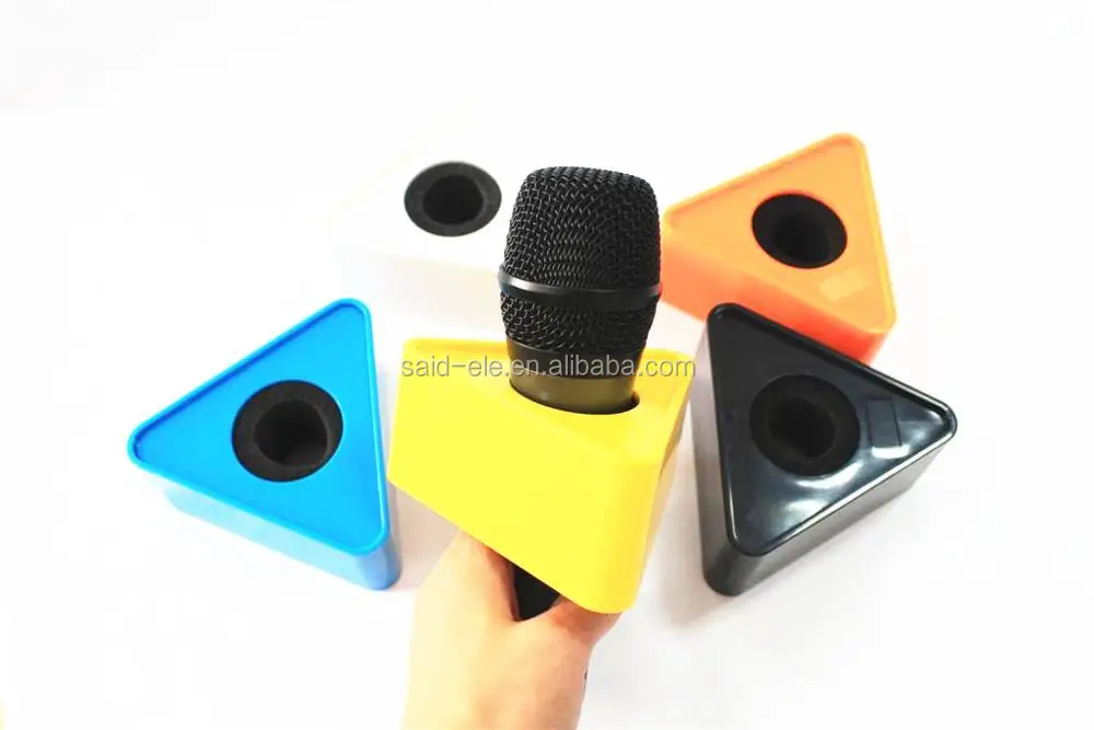 custom windscreen broadcast microphone plastic flag custom logo