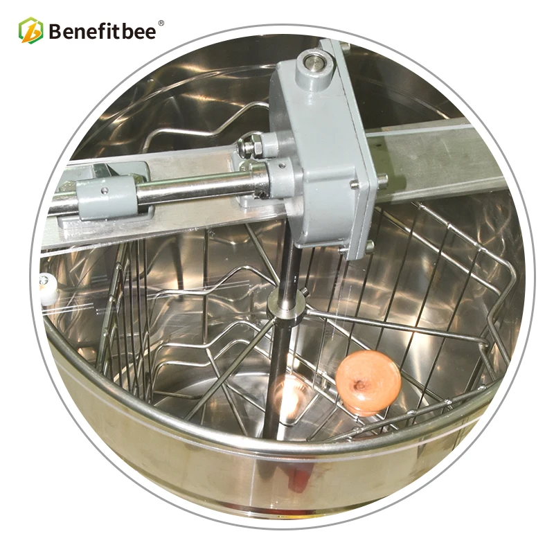 3-4  frame manual self reversal honey extractor (Gear box with brake function, steering  handle)