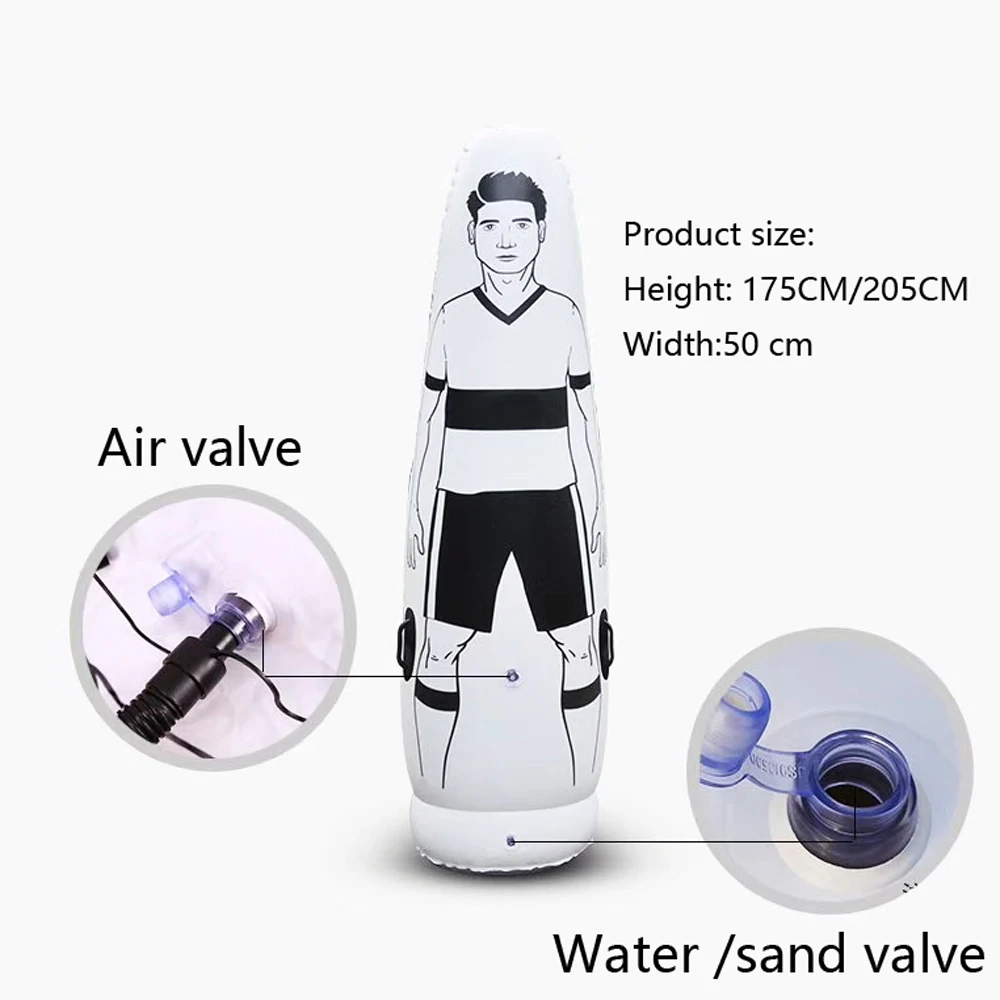 Hot sale PVC inflatable portable football dummy/goal keeper soccer training  dummy