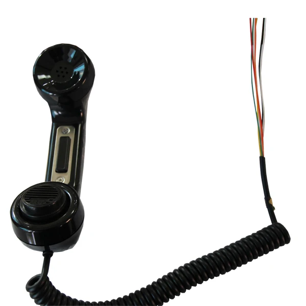 High quality plastic ptt push to talk noise cancelling telephone handle handset