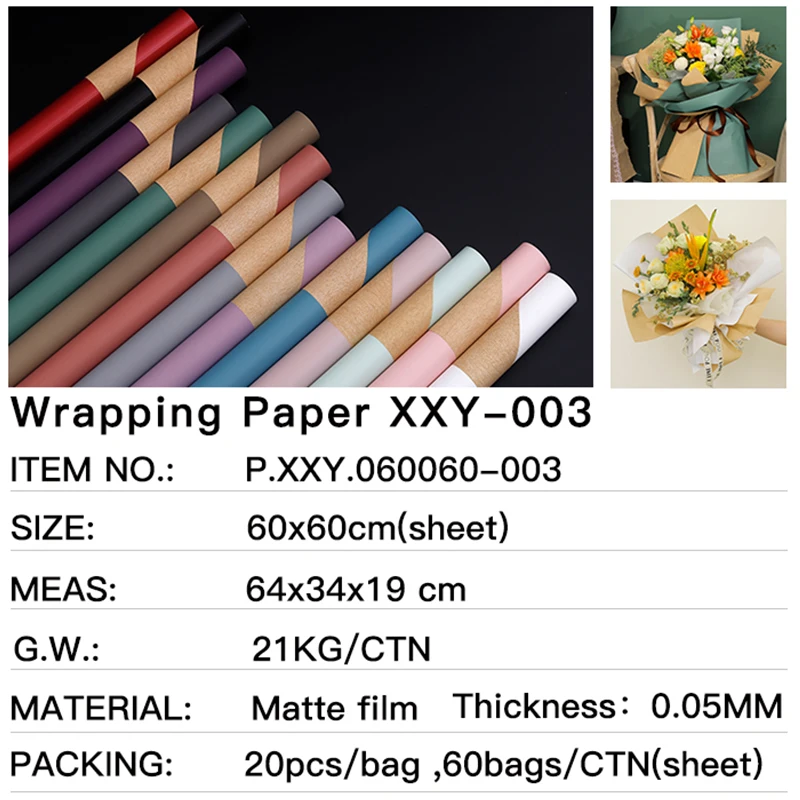 
Waterproof Flower Wrapping Suppliers Wholesale Plastic Wrap For Flower 