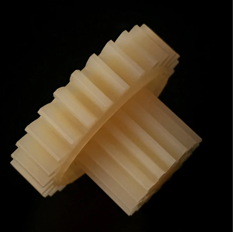 
China Dongguan factory ISO certified factory price Transmission Nylon Double Plastic Spur Gear pinion gear 