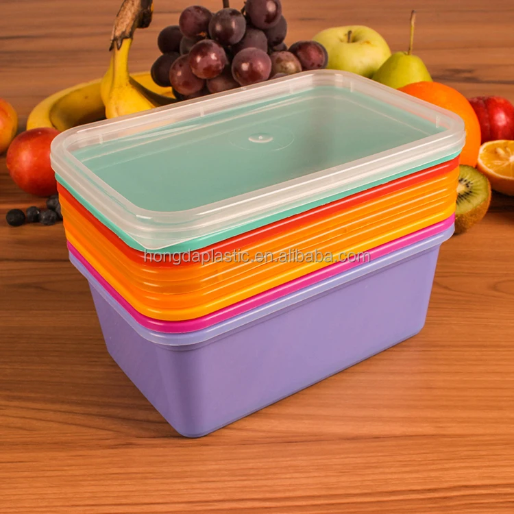 750ML  Wholesale Color Takeaway Disposable Plastic Food Container