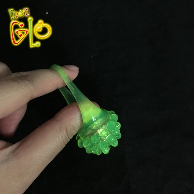 Alibaba Wholesale Kids Toy Rainbow LED Jelly Ring