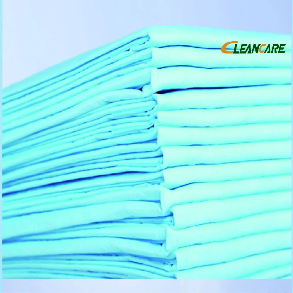 Leakproof Plastic Liner Anti-Leakage Pe Film Reusable Disposable Blue Medical Baby Underpad