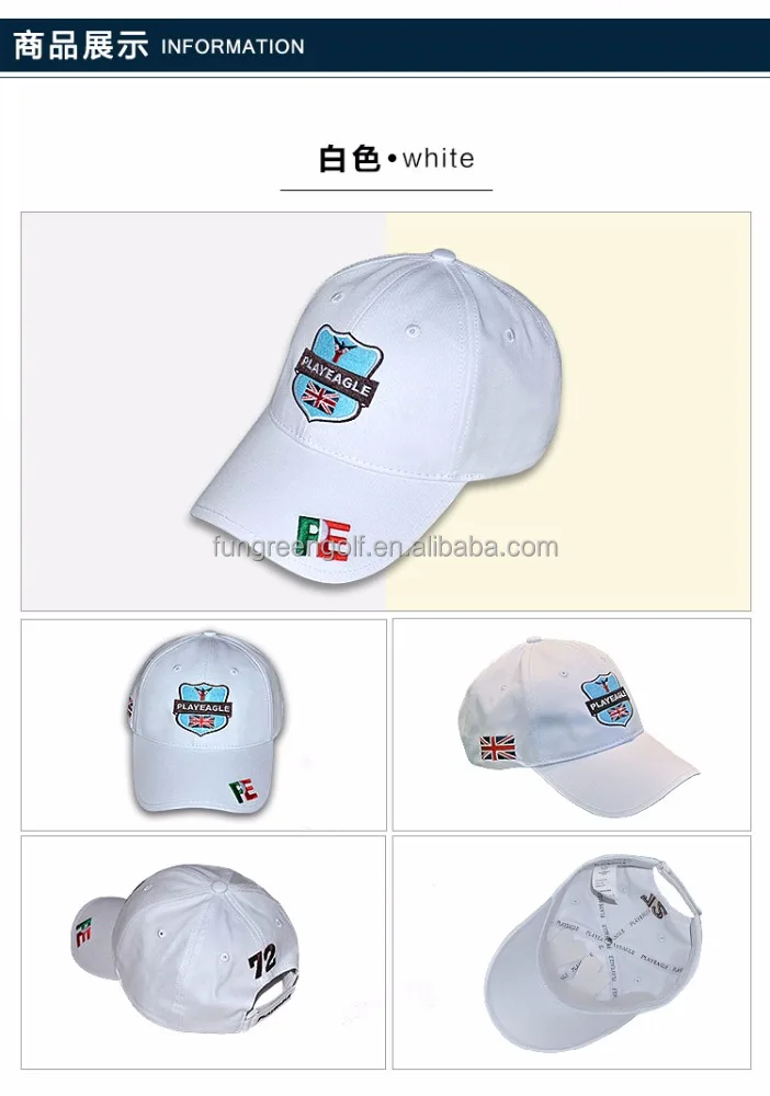 Customize Men Golf Cap OEM Blank Baseball Hat Sun Visor from Guangzhou Manufacturer