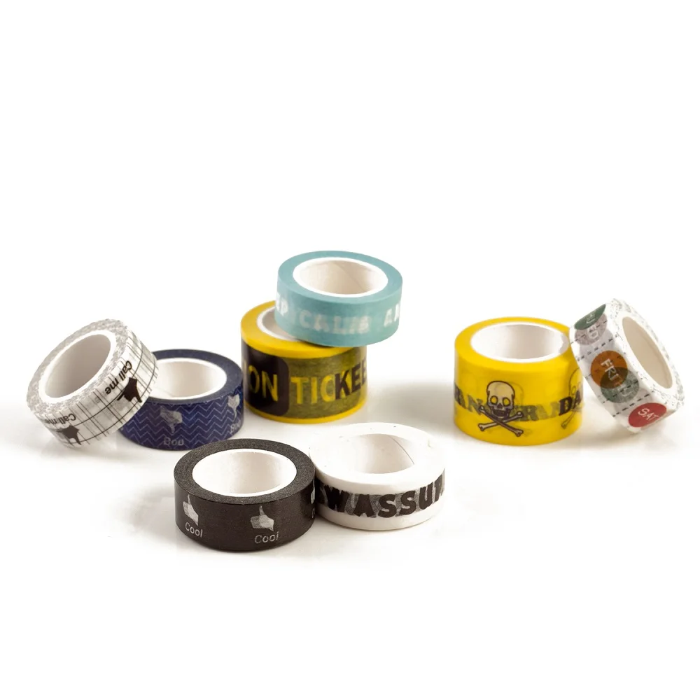 washi japanese paper custom printed tape rolls