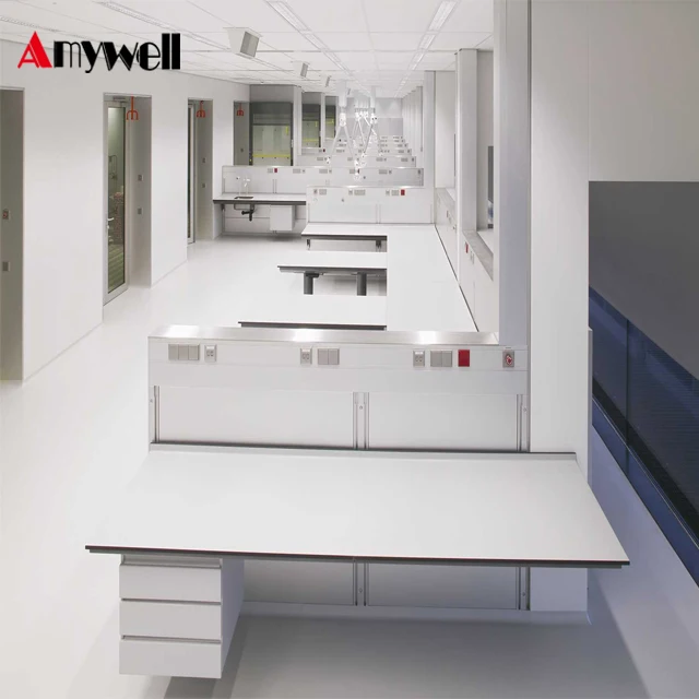 
Amywell Chemical resistant 12.7mm hpl phenolic school laboratory bench 