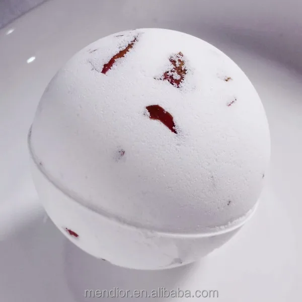 Menior Morocco oil & Milk bath bomb/fizzer dry flower essence oil relax bath salt bubble 7cm customized 30 g to 200 g