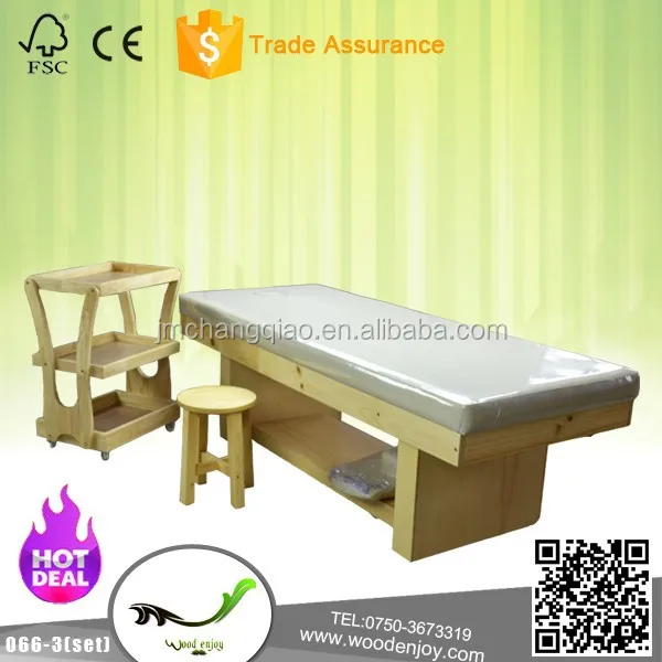 High quality thai massage bed,066-3#,100% Oak , comfortable bed