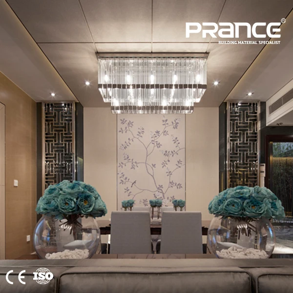 
competitive price PVC faced gypsum board ceiling tile for hot sale 