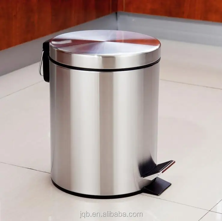 3L 5L 8L 12L 20L 30L Stainless steel Step Trash Can With Lid for hospital