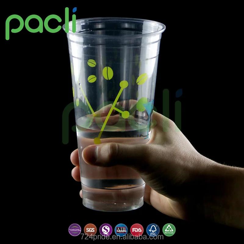 Hot sell plastic dome flat lid cup with logo