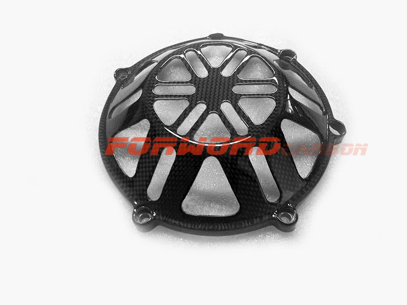 Quality carbon fiber motorcycle parts carbon fibre dry clutch cover for Ducati
