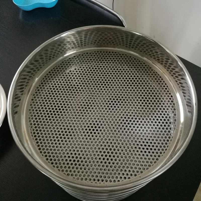 Stainless steel perforated metal plate soil Laboratory test sieve