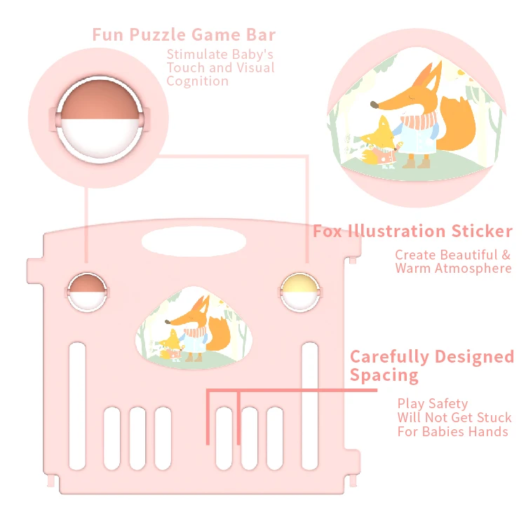 ABST Pet Playpen  Cage New Style small animal  Indoor Playpen Barrier Fence Panel For Dog Cat Pet Dog Fence