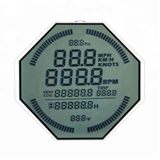HTN transflective round lcd screen custom lcd display for Instrumentation