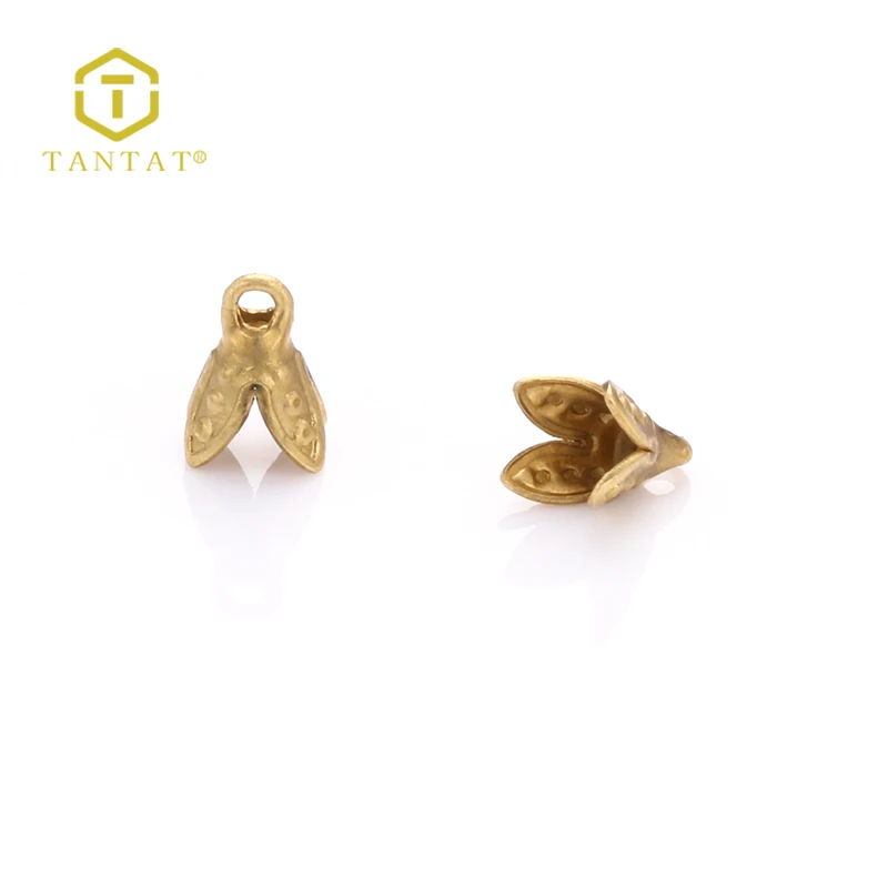 Free Samples Gold plated Filigree Flower Shape Bead Caps For DIY Jewelry Making