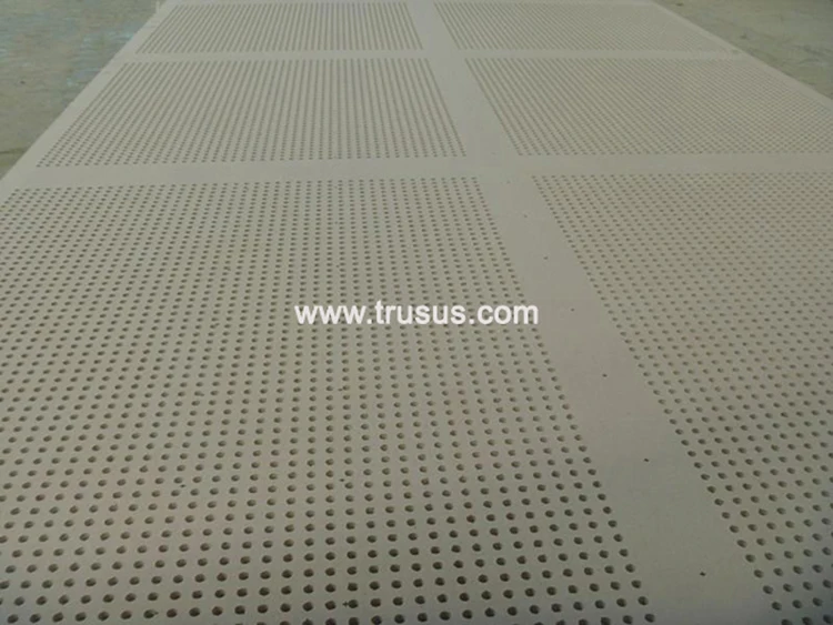 Trusus Paperbacked Adhesive Paper Surface Perforated Drywall Plasterboard