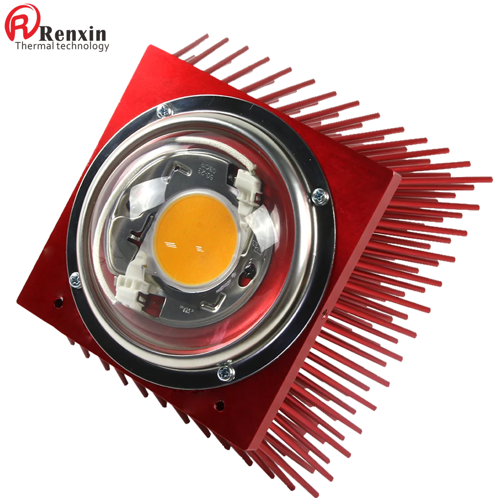 Anodized aluminum heatsink led lights heat sink pin fin heatsink For cxb3590 led grow Lights heat dissipation