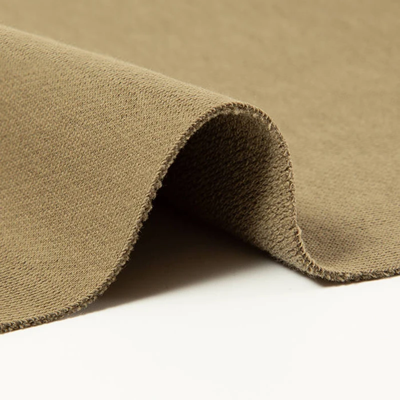 Толстый 400gsm Текстиль 100% хлопок петля сзади махровая ткань для свитера