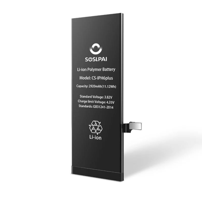 
Soslpai original mobile phone battery 2920mAh(11.12Wh) long life battery for iphone 6 plus 