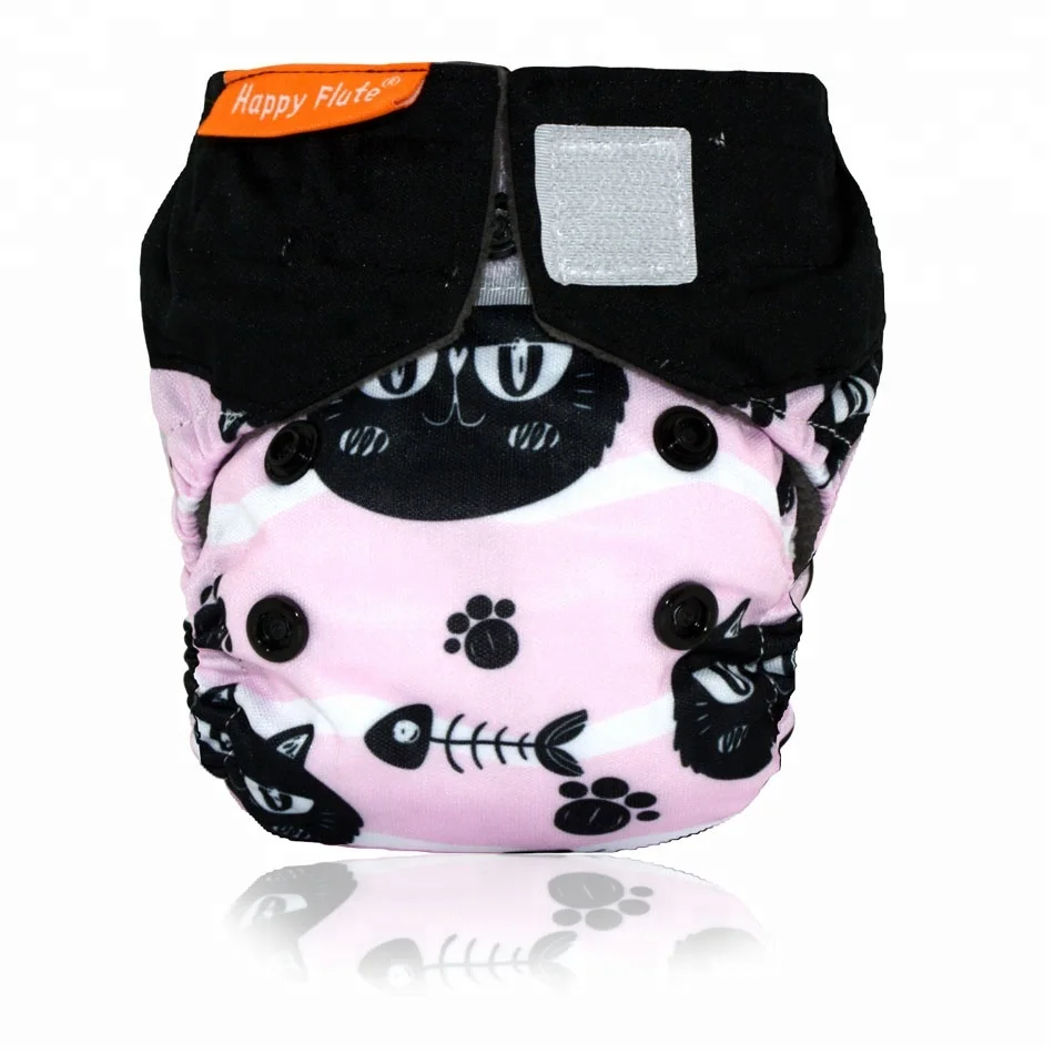 
Newborn Charcoal Bamboo AIO,sewn inside insert,double leaking guards,waterproof, fits 0-3months baby or 6-19 lbs 