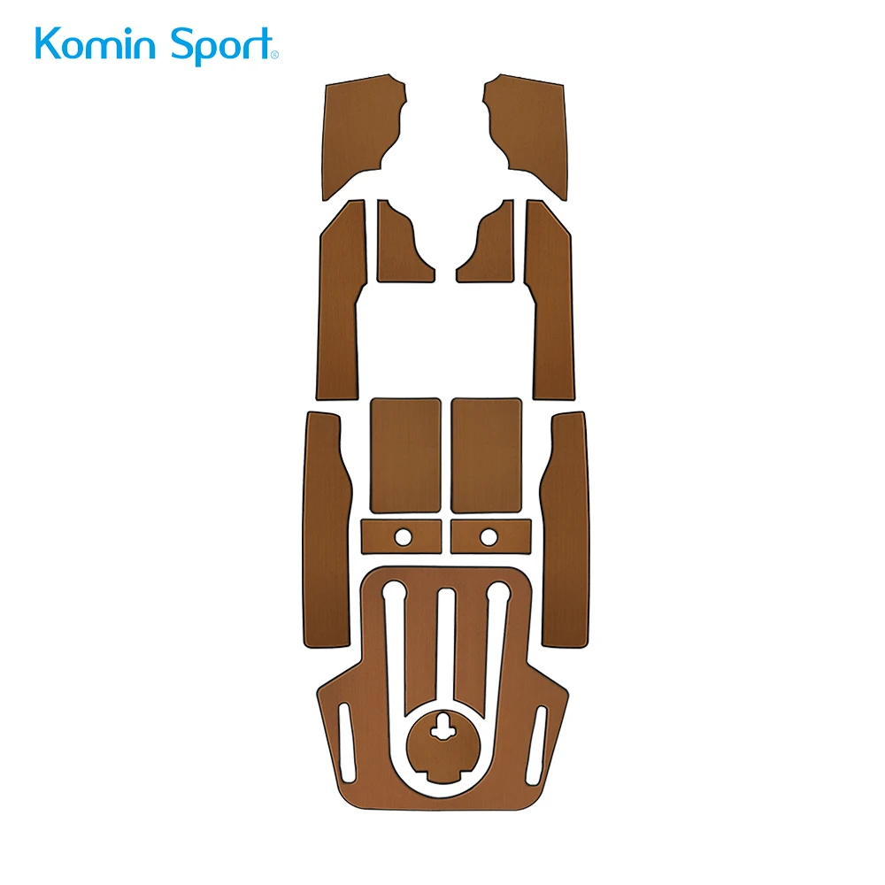 Komin Sport EVA Foam Brown Faux Teak Sheet for Kayak Boat Sup