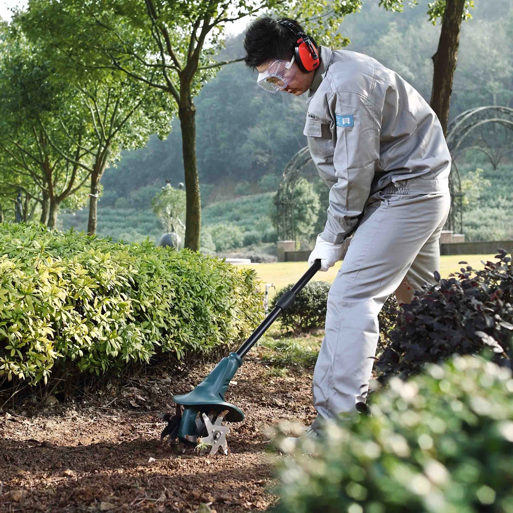 
East Tool 20V electric Cordless Lithium Garden rotary Hoe rake hoe combination 