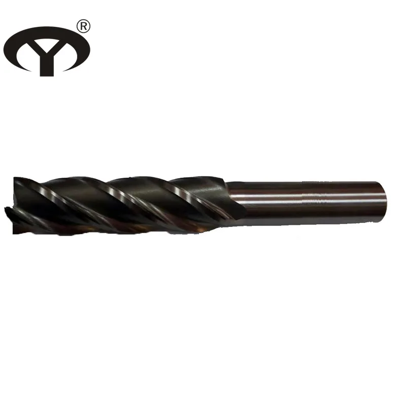 HSS M2/M35 4 flutes straight shank end mills