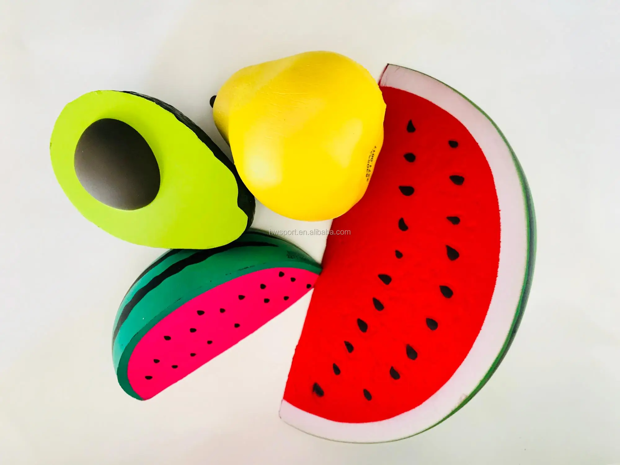 Jumbo Squishy Set Fruits Slow Rising Scented Avocado/Pear/Orange Shaped PU Pressure Relieve Squishies Soft Toy