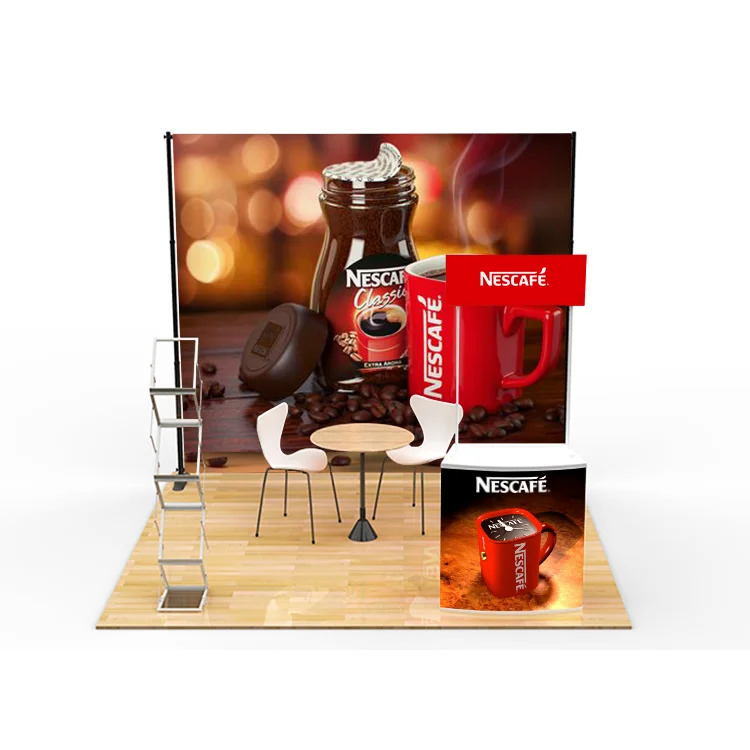 Portable adjustable modern design 10x10 3x3 size exhibition trade show booth display