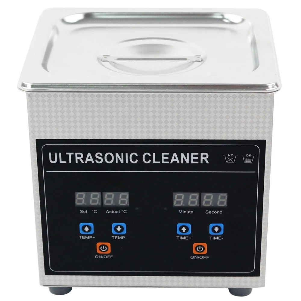 2L 60W Digital ultrasonic cleaner for glasses, jewelry, injector