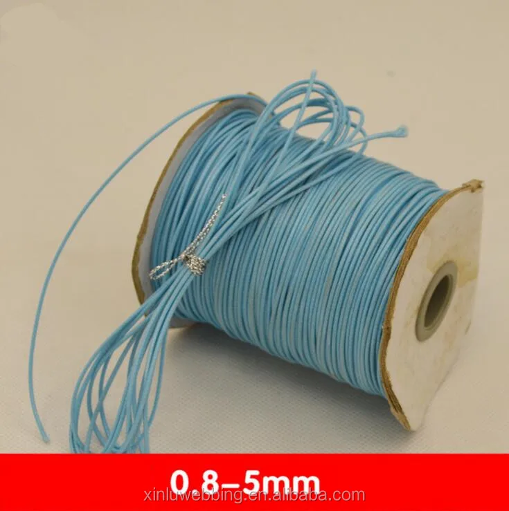 
Customized environmental friendly dyeing woven rope necklace woven wax wax line waxed cotton rope 