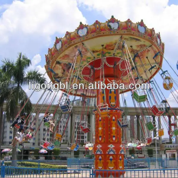 China Manufacture 360 Degree Rotation Amusement Park Flying Chair Swing Used Rides