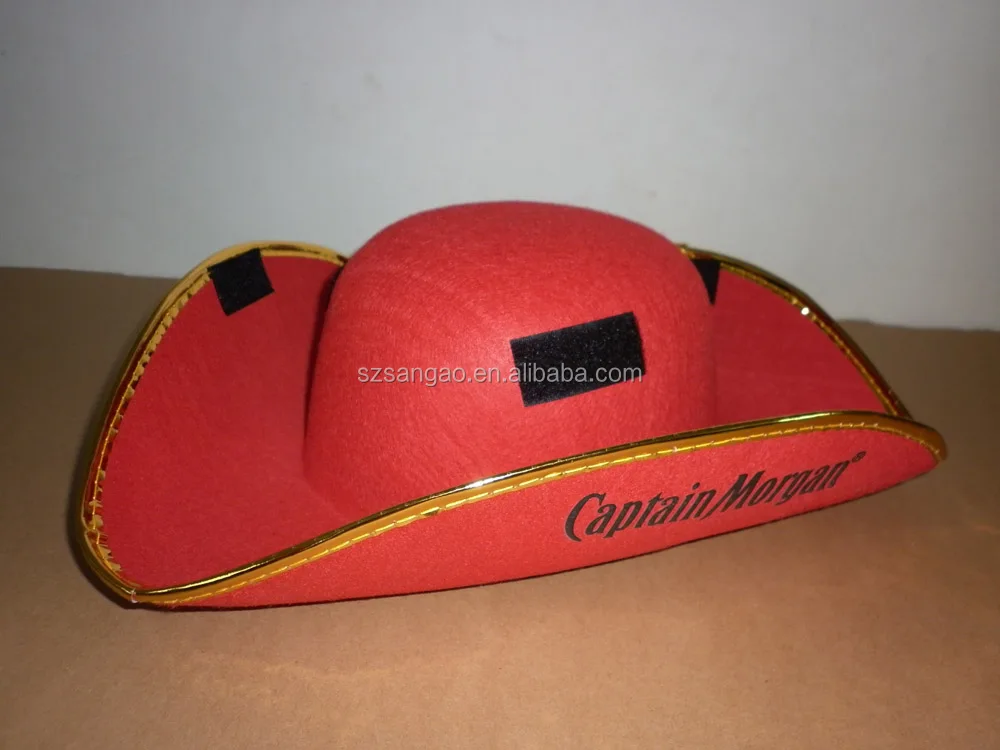 wholesale fashion women Pirate Tricorn Hat felt with cheap price for festival