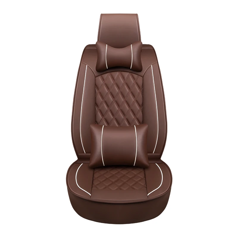 Free shipping 5D Full Set Four Season Leather Car Seat Cover Fit all 5 seater Car models with Factory Price