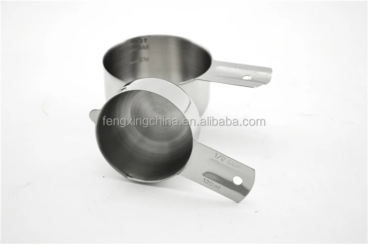 Amazon Top Seller Food Grade Stainless Steel Measuring Cups Set of 6