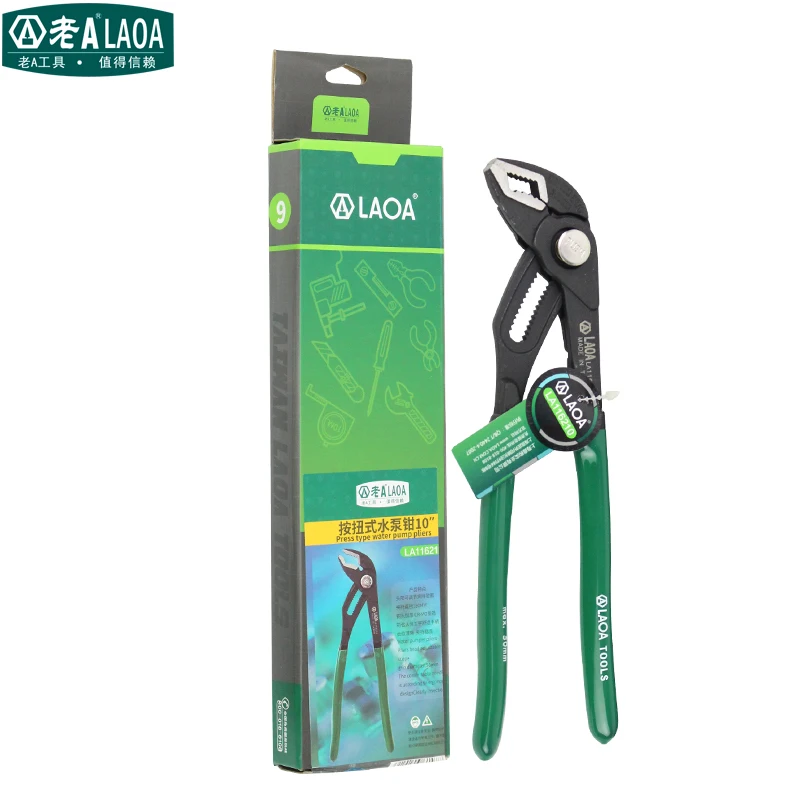 LAOA Hand tools 10inch  pliers water pump plier,Large openings crimping pliers