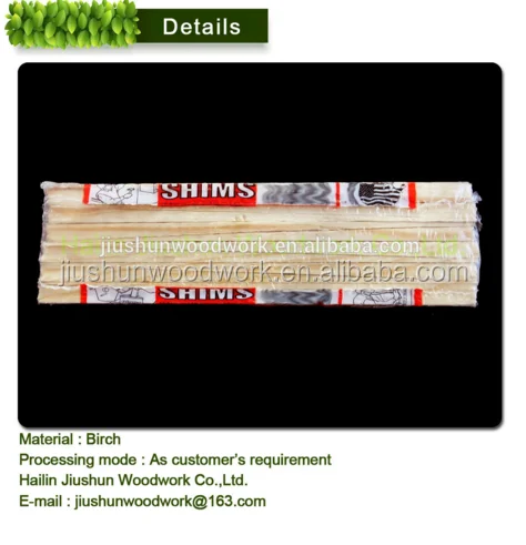 
Wood shim for building made in China high quality 