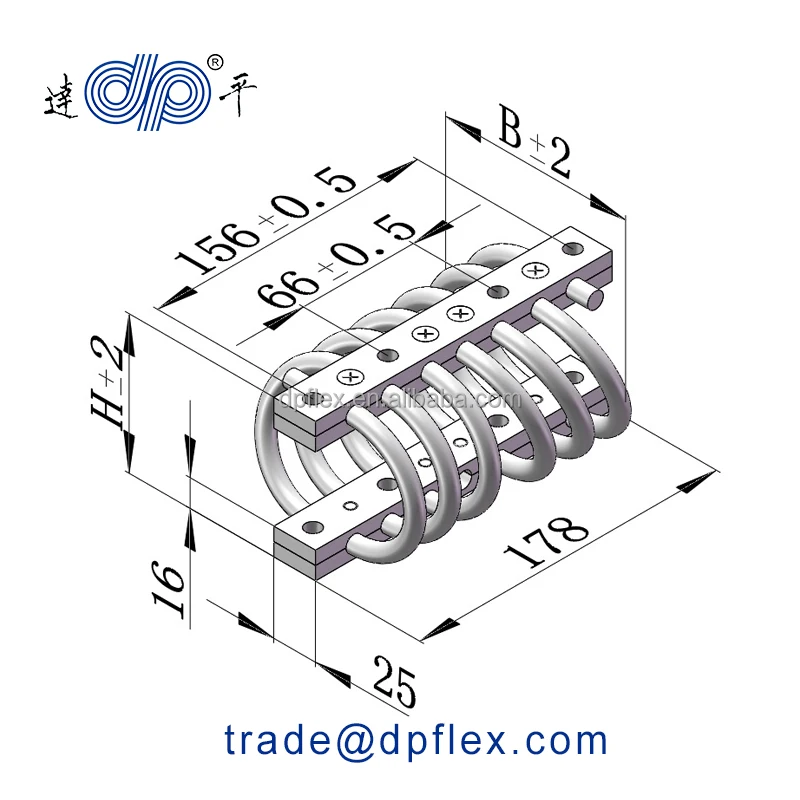 DPFLEX GGT SERIES VIBRATION ISOLATOR  FOR SHOCK & VIBRATION CONTROL IN MOBILE APPLICATION FOR DEFENCE