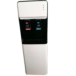 Standing hot and cold water dispenser with compressor cooling or electronic cooling