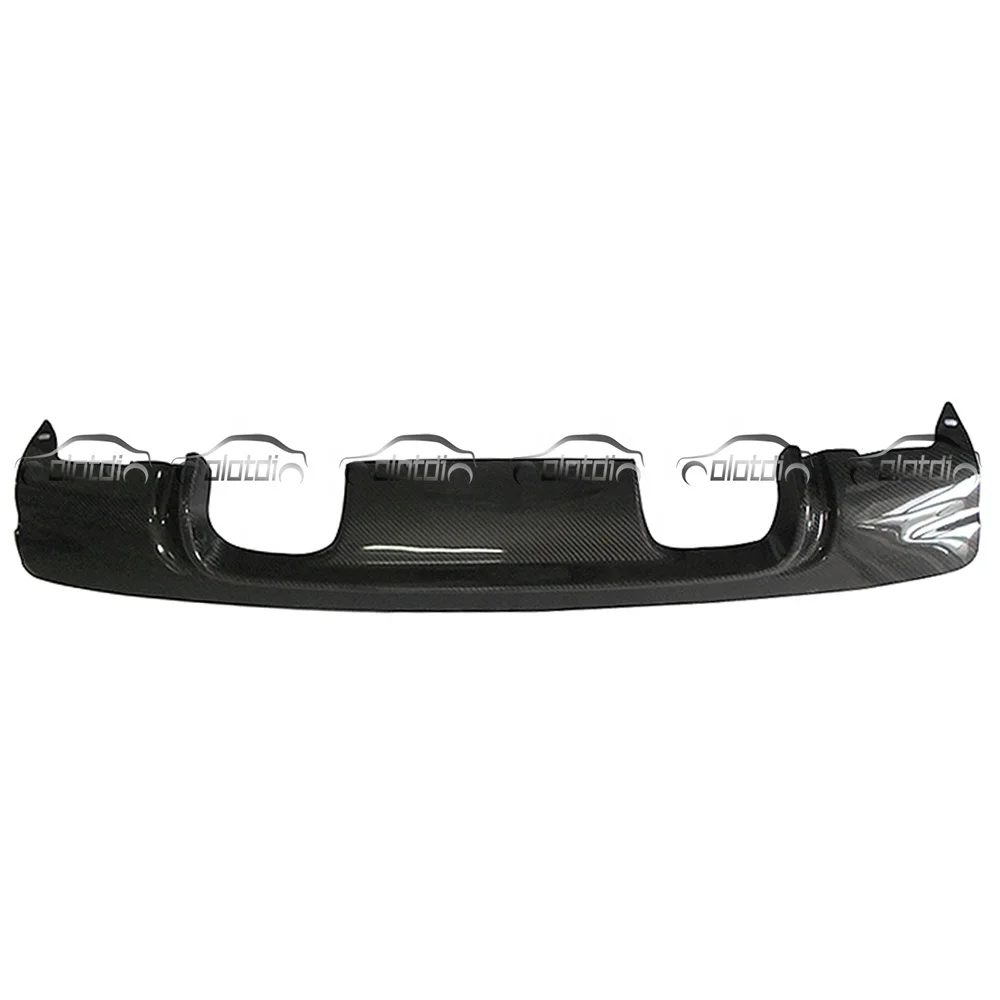 CSL Style Carbon Fiber Fins Spoiler Wing Splitter Rear Lip Bumper Diffuser For BMW E46 M3 Wide Body Kit