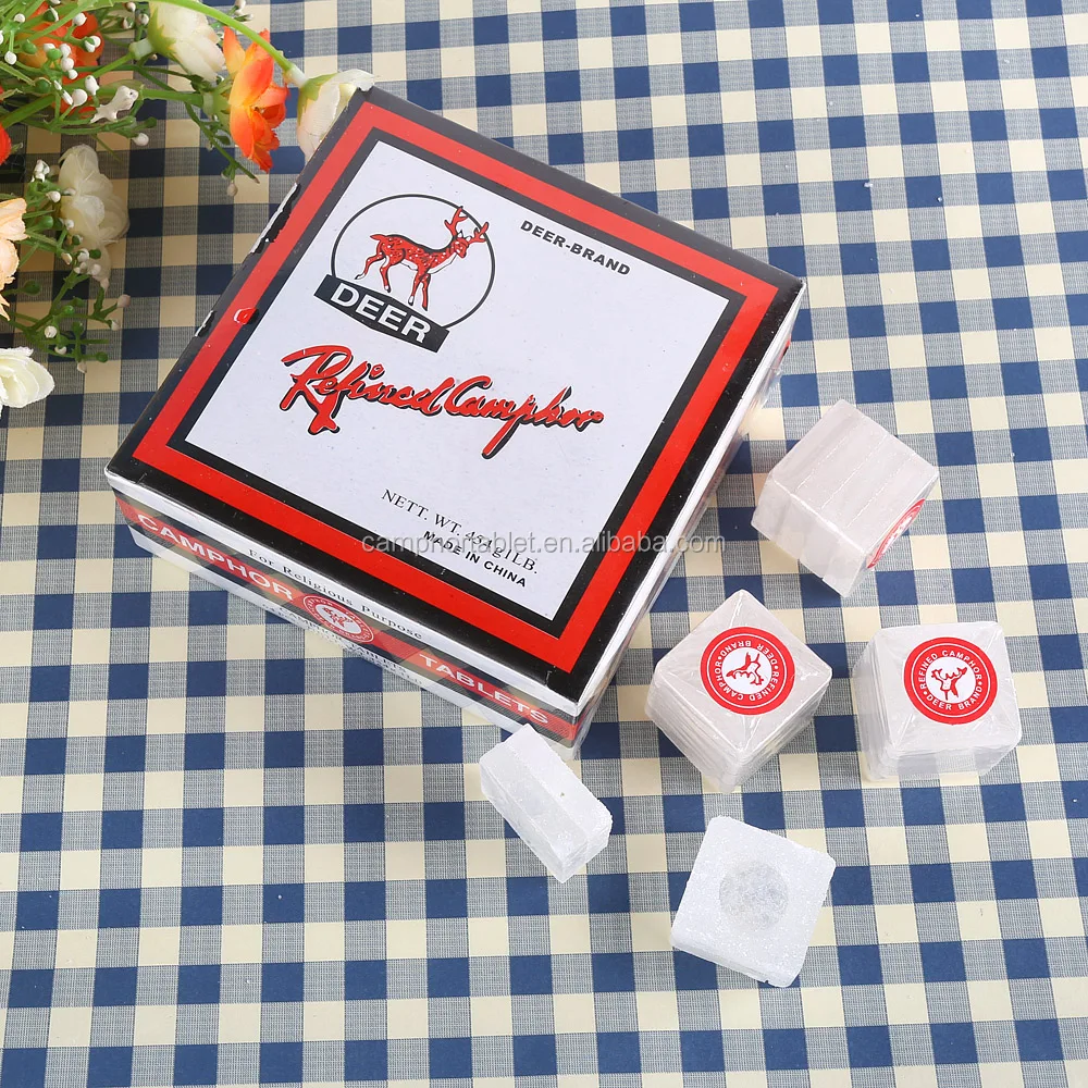 Factory Outlet 100% Environmental Friendly Religious Camphor Block Refined Camphor Tablet Camphor Block