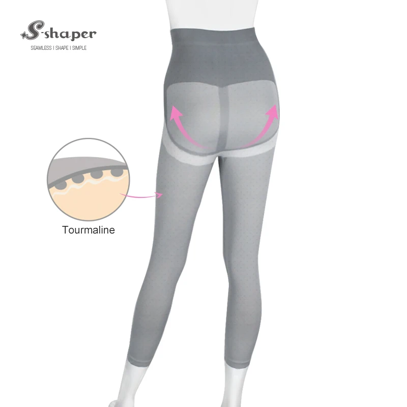 Женские леггинсы с высокой талией S-SHAPER, Женские бамбуковые леггинсы, турмалиновые леггинсы из бамбука