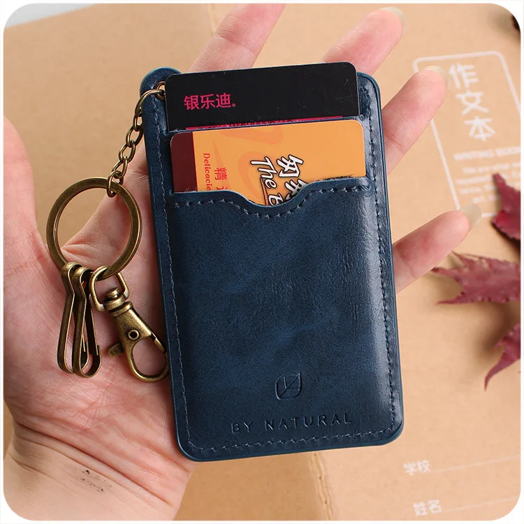 HOT SALE Leather Thin Bank Credit Card set Mini Wallet Men Bus Card Holder Creative Ban Credit Card Case